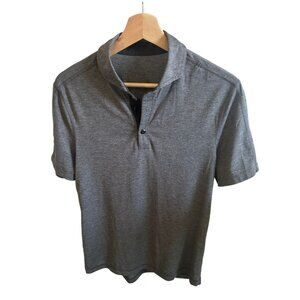 Lululemon Men's Polo Size M Grey EUC